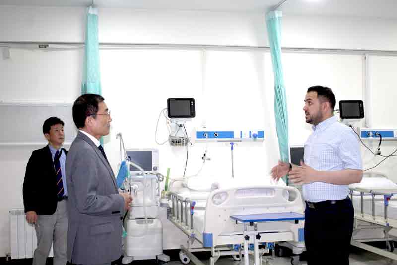 The honorable ambassador of Japan in Afghanistan visited Zwan Curative Hospital on 01/Aug/22
